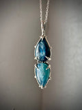 Blue/Green Kyanite Sterling Silver Necklace