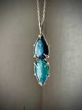 Blue/Green Kyanite Sterling Silver Necklace