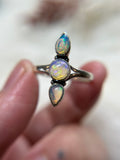Ethiopian Opal Sterling Silver Ring Size 12.25