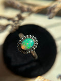 Ethiopian Opal Sterling Silver Ring Size 9