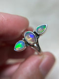 Ethiopian Opal Sterling Silver Ring Size 7