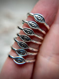 Evil Eye Protection Sterling Silver Ring