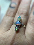 Ethiopian Opal Sterling Silver Ring Size 9.25