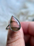 Rare Purple Labradorite Sterling Silver Ring Size 9