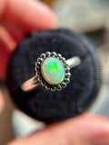 Ethiopian Opal Sterling Silver Ring Size 11
