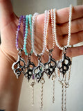 Sea Shell Sterling Silver Necklace With beads