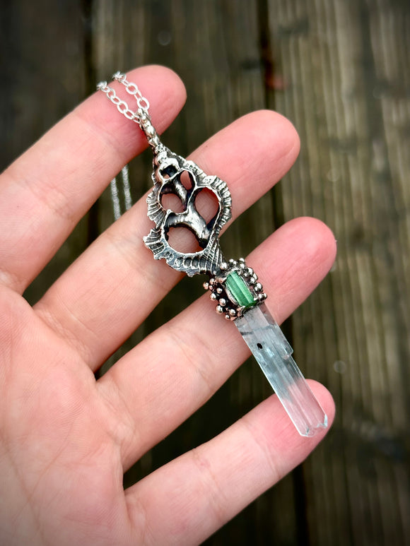 Mermaid Key Sterling Silver Necklace