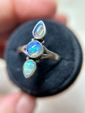 Ethiopian Opal Sterling Silver Ring Size 8