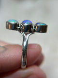 Ethiopian Opal Sterling Silver Ring Size 8