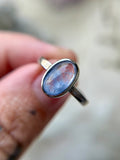 Rare Dumortierite Quartz Adjustable Sterling Silver D11