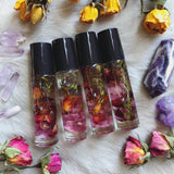 Heart Center Lavender Rose Frankincense Essential Oil Roller Ball Perfume