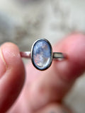 Rare Dumortierite Quartz Adjustable Sterling Silver D11