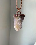Amethyst Spirit Quartz Copper Necklace
