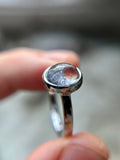 Rare Dumortierite Quartz Adjustable Sterling Silver Ring D8