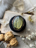 Labradorite Copper Ring Size 9.5